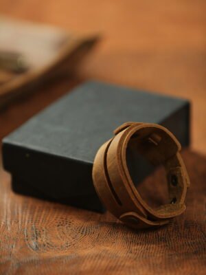 CW Cow Crazy Horse Leather Bracelet