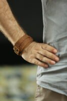 CW Cow Crazy Horse Leather Bracelet